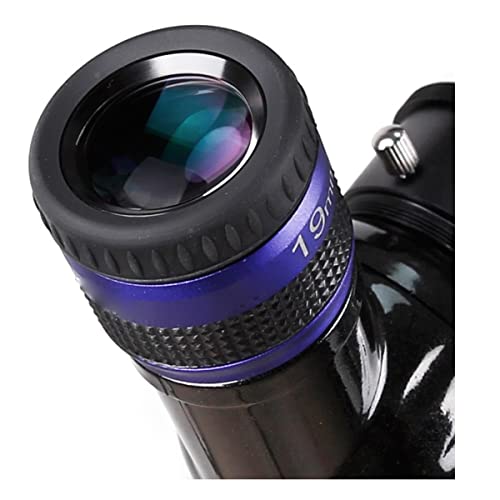 JUIYU Teleskop-Zubehör-Set Breites Okular 70 Grad Ultraweitwinkel achromatisch 1,25 Zoll Teleskopzubehör Länge Teleskop-Kamera (Color : 19mm)