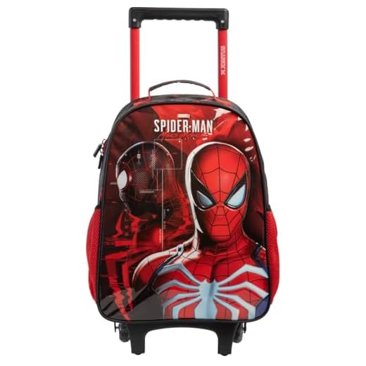 Mochila Infantil com Rodinha, Xeryus, Spider-Man, X1