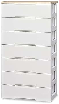 白とピンクの木製チェスト 7引き出し 白とピンクの木製チェスト 7引き出し 白とピンクの木製チェスト 7