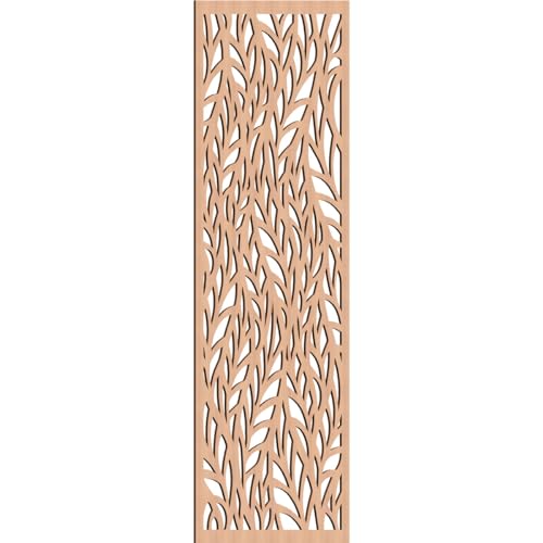 Image of Ortonville Decorative Pierced Fretwork Wood Wall Panels, 35 3 /8 inchW x 89 3 /8 inchH x 3 /8 inchT, Alder