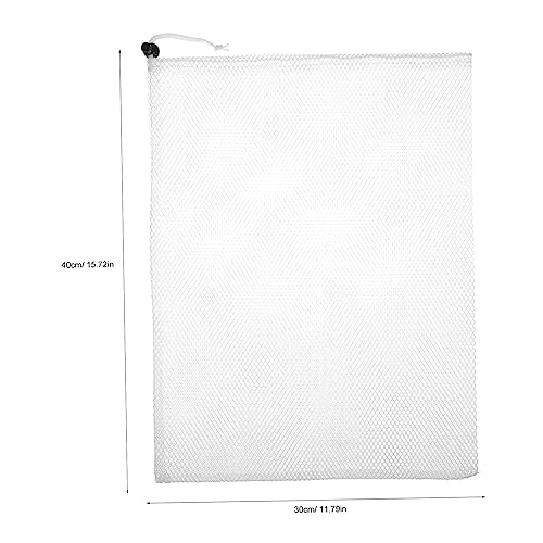 10pcs Reusable Polyester Mesh Drawstring Bags for Vegetable Fruit Storage Multipurpose Travel Pouches for Clothes Sports Equipment Washable Organizer Sacks2