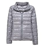 RESISTENTE: Las Anorak Mujer Plumon costuras contorneadas están bien hechas y pueden soportar múltiples lavados y desgastes. Dos bolsillos con cremallera para calentadores de manos con cierres de acabado resistente que no arrojarán pintura después de un largo período de tiempo. / Lavar a mano con agua fría / Lavar en seco / No secar en seco.