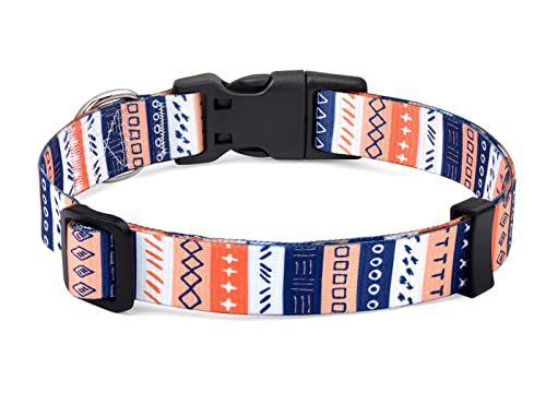 Mihqy Dog Collar with Bohemia Floral Tribal Geometric Patterns