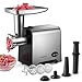 VINATO Tritacarne Elettrico, Accessorio per Salsicce CompactPower, 3 Dischi Perforati in Acciaio Inox (3, 5, 7mm), Manomentro, Accessorio per Kebbe