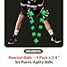 ROLUXENTIA Reaction Balls 4 Pack, 2.8 Inch - Baseball Handball Reflex Training Equipment, Hand-Eye Coordination, Speed Reflex Trainer for Agility Games and Garden Family Gatherings