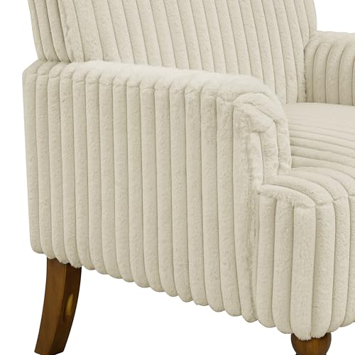 Sillón Plegable Tela Peluche Beige miniatura 6