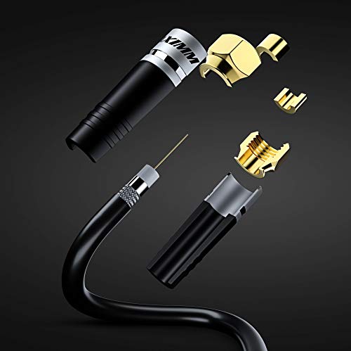 Maximm COAX -8FT - 1PK - BLACK Coaxial Cable 8 Ft Triple Shield thumb #1
