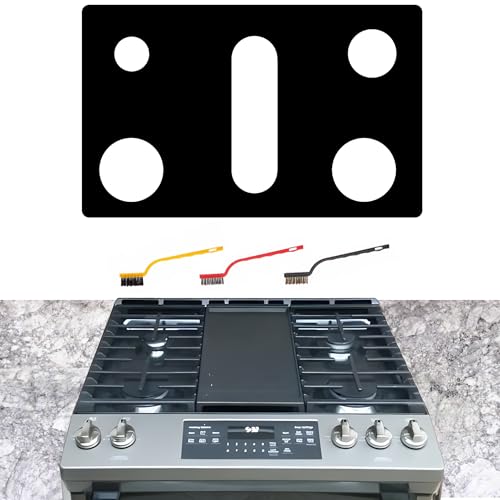bezoku Stove Cover For GE JGSS86SPSS JGS760SP1SS JGS760SP4SS JGSS66SELSS JGSS66FELDS 30 Inch Gas Range Upgraded 0.5MM Thickness Reusable Burner Guard For For GE Gas Stove Top Protector Liner
