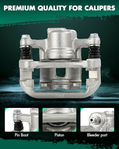 Image of SCITOO Rear Left Brake Caliper With Bracket 19B2979 Compatible For Chevrolet For Optra 2004-2010,For Chevrolet For Spark EV 2014-2016,For Suzuki For Forenza 2004-2008,For Suzuki For Reno 2005-2008