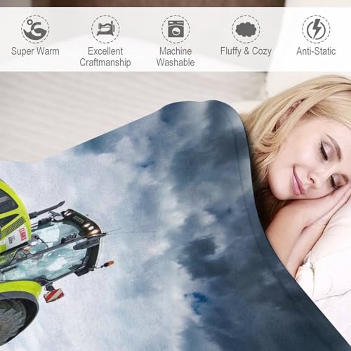 Couverture tracteur confortable et douce contre le froid du lit - 4