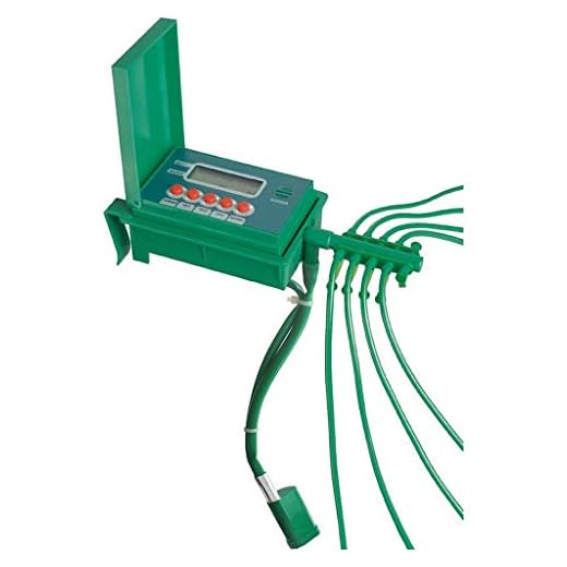Ultranatura Bewässerungsanlage, automatisch und einfach per LCD-Anzeige zu bedienen / automatische Bewässerung für bis zu 10 Zimmerpflanzen mit Wasserpumpe, ideal als Urlaubsbewässerungssystem