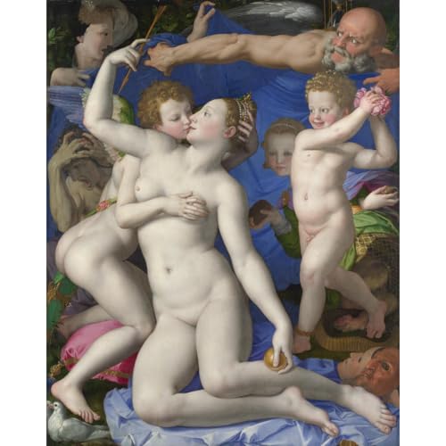 Impression toile Bronzino Vénus et Cupidon haute définition ARTICULOZY
