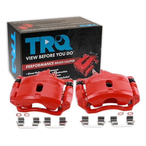 Image of TRQ Performance Front Driver and Passenger Side Brake Caliper Set Compatible with 97-11 Honda Civic EX, 04-11 Civic LX, 06-11 Civic DX, 01-05 Civic GX, 09-11 Civic LX-S, 09-11 Civic EX-L