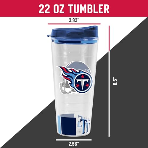 Image of Rico Industries NFL Football Double Wall Classic 16oz Or 20oz Tritan Tumbler W Lid