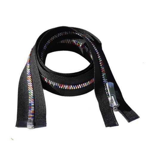 YKK Excella Rainbow Zipper 22" ~ Separating