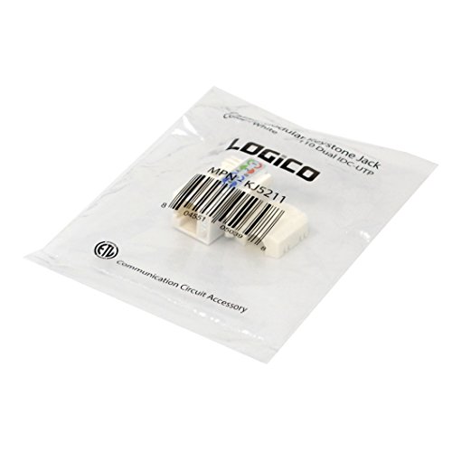 Pack 5 Keystone Jacks Cat5e RJ45 Blanco miniatura 4