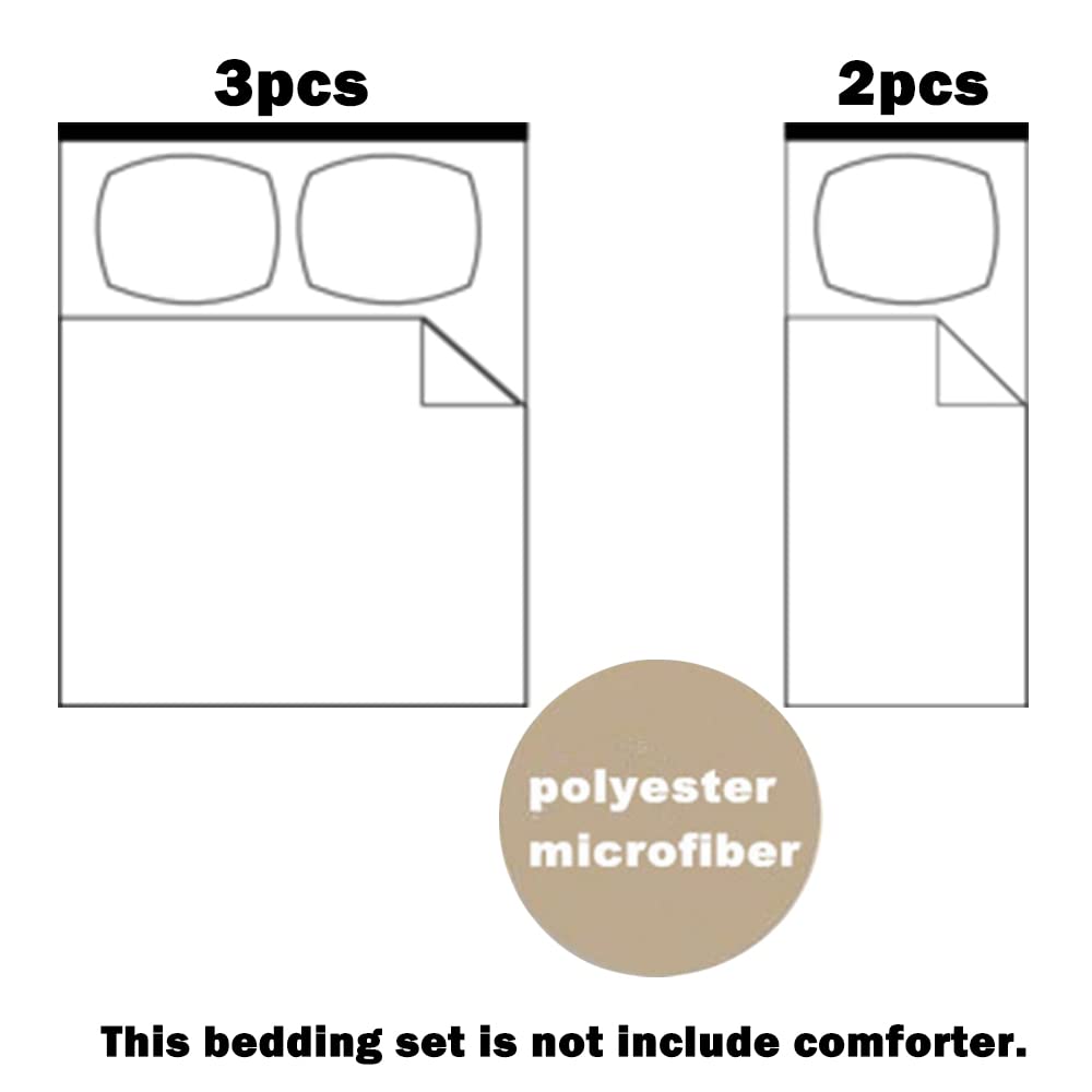Hixingo Set di Biancheria da Letto con Copripiumino e Federe, 3D Stampa Parure Copripiumino in Microfibra Morbida con Chiusura a Cerniera (Succulente,220x260+50x75*2)