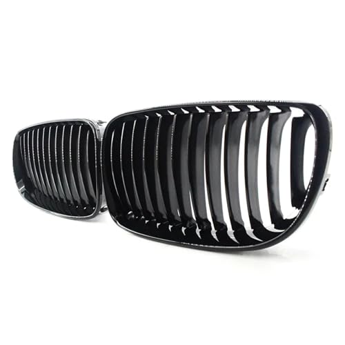 Calandre avant pour BMW E81 E87 E82 E88 double pont haricot noir mat