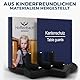 Hoffenbach Kantenschutz Baby aus Schaumstoff – 6,2m Tischkantenschutz & 12x Eckenschutz – Tischecken Kindersicherung – Selbstklebender Schutz für Kinder, Bett, Fensterbank & Schreibtisch – Schwarz