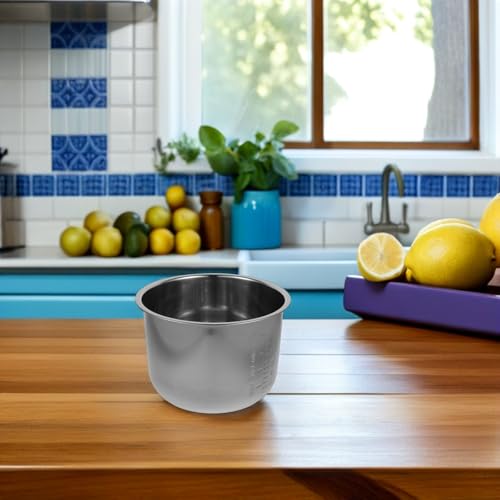 GRIRIW 304 Stainless Steel Rice Cooker Inner Pot 5.6L Reinforced Non-Stick Multi-Functional Replacement Liner Compatible with Domestic Electric Cookers - Image 8