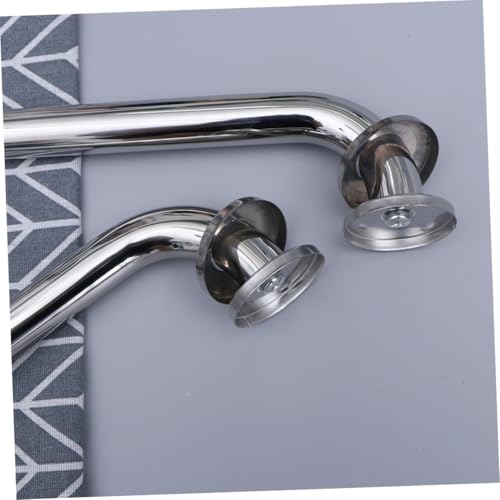 TOGEVAL 2個 不??浴室手すり 滑り止め加工 耐衝撃性 グラブバー バスルーム トイレ用 転倒防止 補助手すり 高耐久ステンレス設計