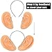 Fake Big Ears Fake Long Nose Halloween Costume Accessories Latex Prosthetic Big Nose Funny Jumbo Ears Headbands Cosplay Party Supplies Props Dress Up