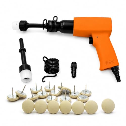 Veyjyd Pneumatic Upholstery ButtonTacker, Air Sofa Buckle Nailer, Tufting Fastener Tool for Furniture Headboard, Fabric Covered Nailer Kit with 50PCS Upholstery Button Nails