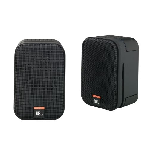 JBL Control One Robuster Kompakter Regallautsprecher Satellitenlautsprecher Studio-Monitor-Lautsprecher (1 Paar) schwarz