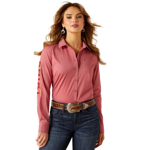 Ariat Women's Team Kirby Stretch Mauvewood Shirt