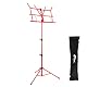 Klappbarer Notenständer Tiger MUS56-RD mit Tasche, Rot