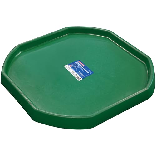 Faithfull Mortar Mixing Spot Board, Builders Tray for Cement, Plaster or Concrete - 980mm x 980mm - Green