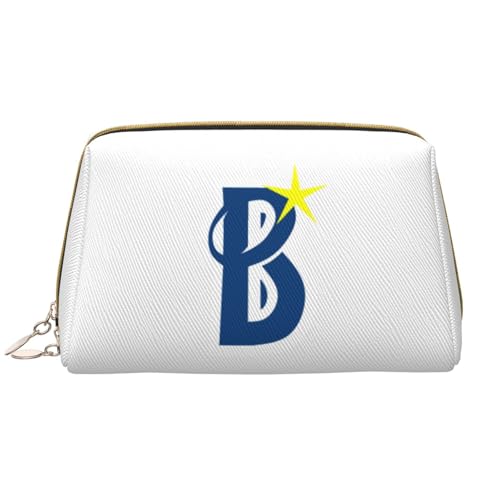 横浜DeNAベイスターズ 化粧品バッグ 化粧ポーチ レザー 防水 便利 化粧品収納 お手入れ簡単 ジッパー 筆箱 筆入れ 収納バッグ 化粧袋 大容量 家庭用 旅行用