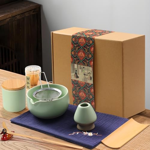 Matcha Kit, Kit Matcha, Conjunto de Chá Matcha Japonês para Bated...