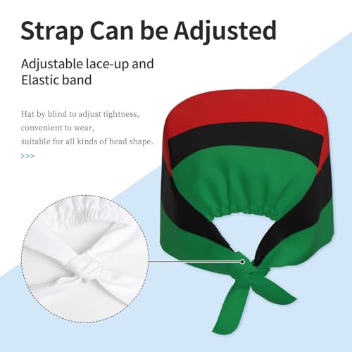 Image of Working Cap Scrub Cap with Sweatband Adjustable Unisex Women Tie Back Hat Nurse Surgical Caps
