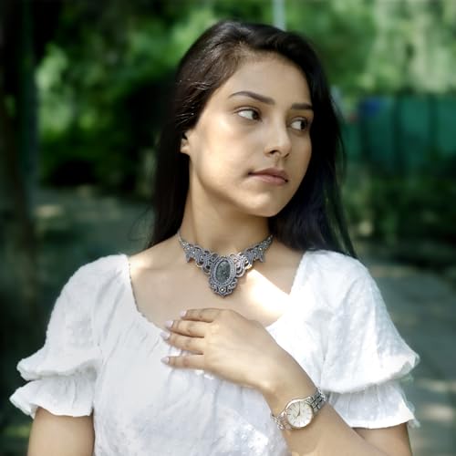 AYANA Black Onyx Macrame Necklace | Handmade, Ethically Sourced Gemstone Jewelry | Boho Statement Piece for Protection & Strength2