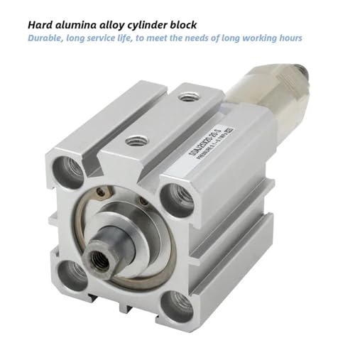 Vérin pneumatique compact SDAJ25 à course réglable double effet - 5