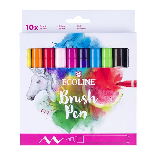 Stylo pinceau Ecoline X10 Bright pour réussir vos dégradés sans traces