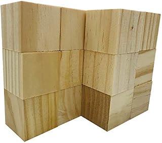 Fycooler Basswood Whittlers Carving Blocks,Wood Carving/Whittling Kit,Unfinished Wood Blocks for Wood Carving, DIY Carving Wood for Wood Carving Hobby Whittler Art Sculpturing Craft -5x5x5cm-12Pcs