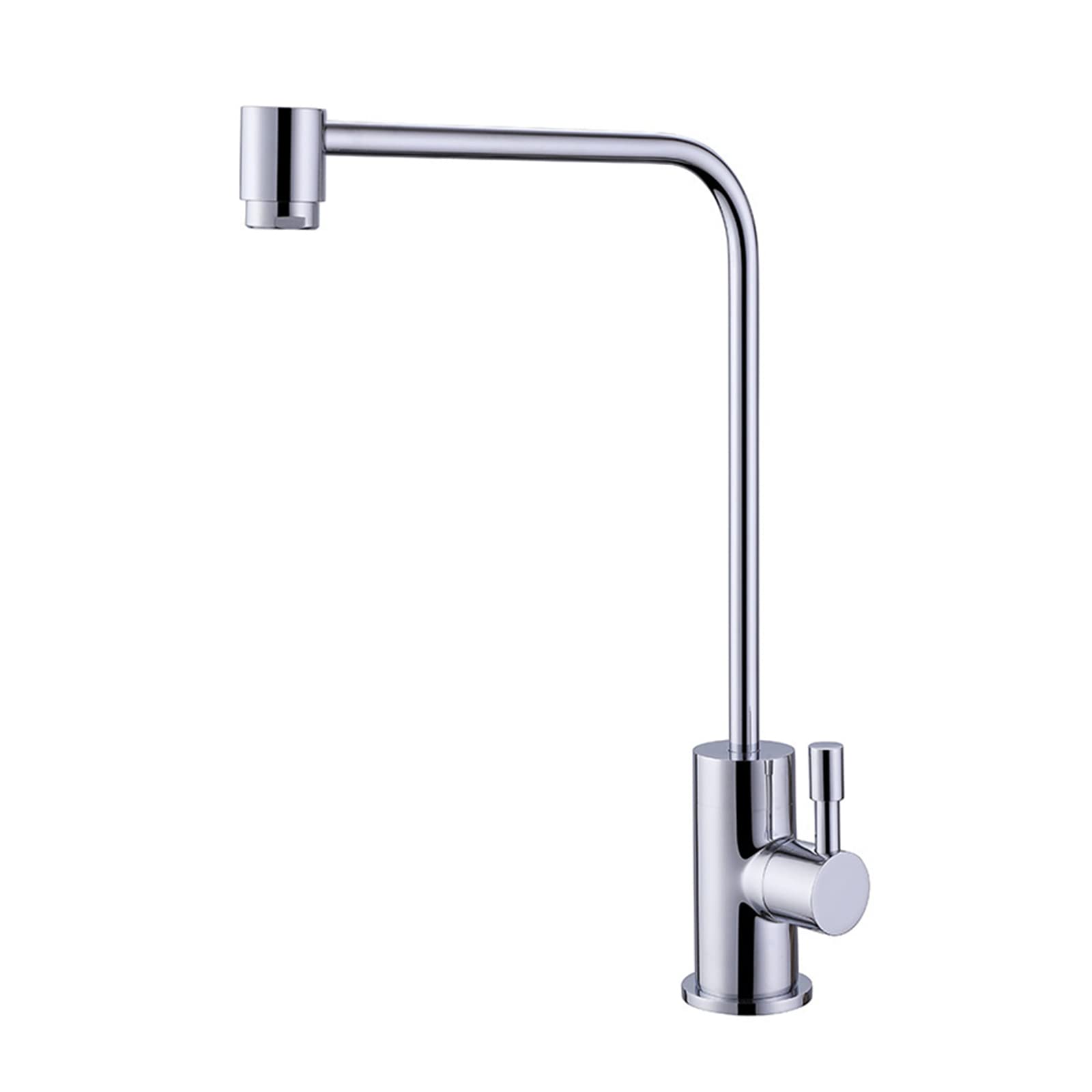 Lmysxaoz Chrome B Kitchen Faucets, Drinking Water Faucet 360 Single Cold Reverse Osmosis Faucet,Faucet For Sink,Black B(Chrome B)