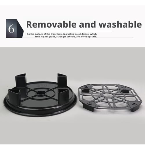 Plateau mobile pour plantes extérieur support pot de fleurs à roue - 4