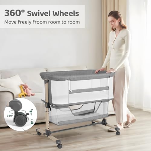 Cowiewie Breathable Bassinet Grey