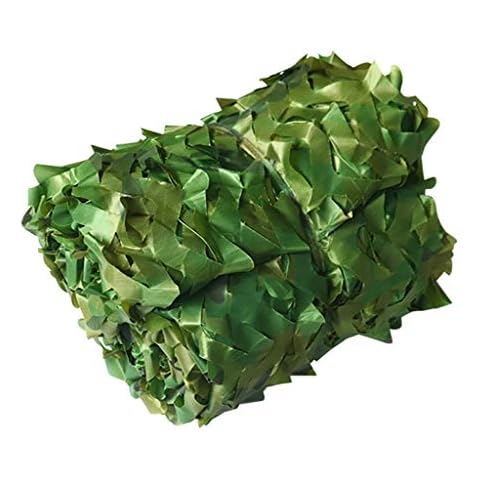 Shade Netting Camouflage, Woodland Camo Netting Camouflage Netting Military Mesh Net with Ropes for Hunting Blinds Decoration Camping Theme Party CS Game Cover