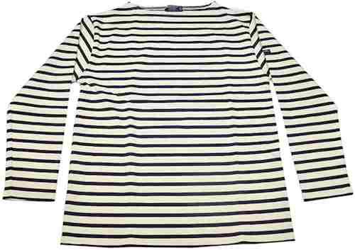 SAINT JAMES[セントジェームス]GUILDO[ギルド ボートシャツ バスク]MADE IN FRANCE ECURU/MARINE 0
