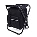 We Moment Folding Portable seat Backpack Fishing Cooler Beach Chair for Camping, Fishing, Watching Sports Events, Tailgating, Hiking, Picnics,Outdoor Lightweight Backpack Foldable Chair(Black)