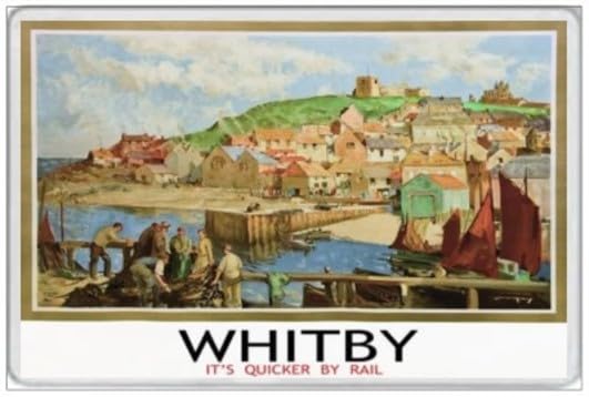 Whitby Yorkshire England River Esk Whitby Abbey Dracula Outdoor Decoration Plaque 8X12 Inch