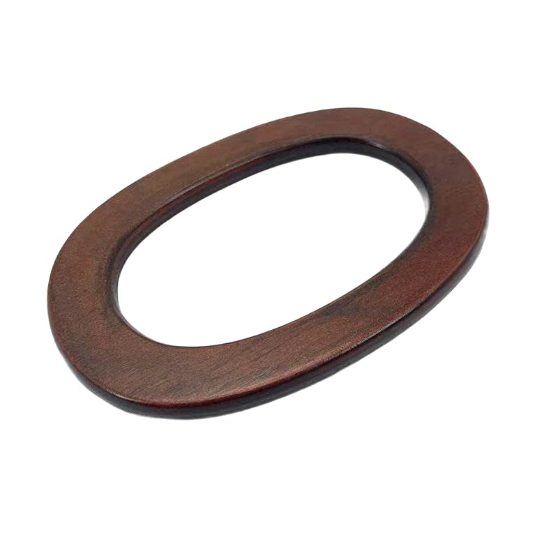 Poignées en bois pour sacs de luxe poignée artisanale marron foncé de maroquinerie 2 pièces