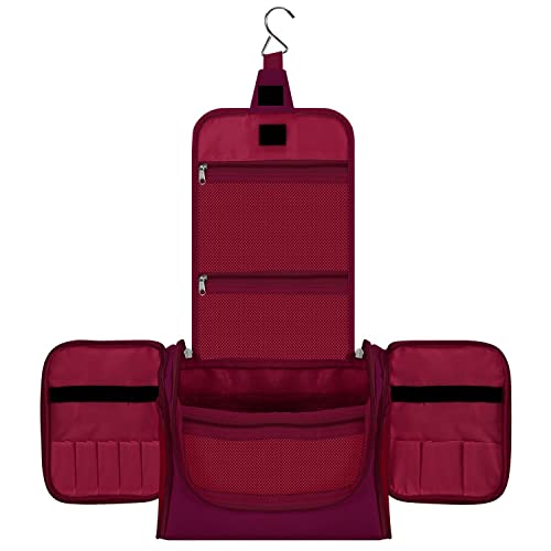 Vinsani Neceser de alta calidad, gran capacidad, muchos compartimentos, bolsa de aseo higiénica, para baño, ducha, portátil, colgante, organizador de viaje para hombres y mujeres, impermeable,