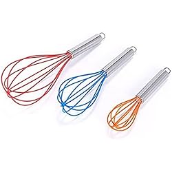 Sartenes Varilla MSV MS1420/110327 - Juego de 3 Varillas de Silicona (20, 25, 30 cm de Largo)