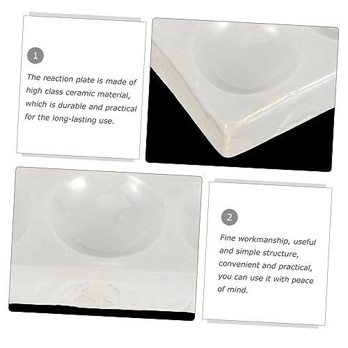 Placa de porcelana para laboratorio con 6 cavidades resistente a reactivos 5