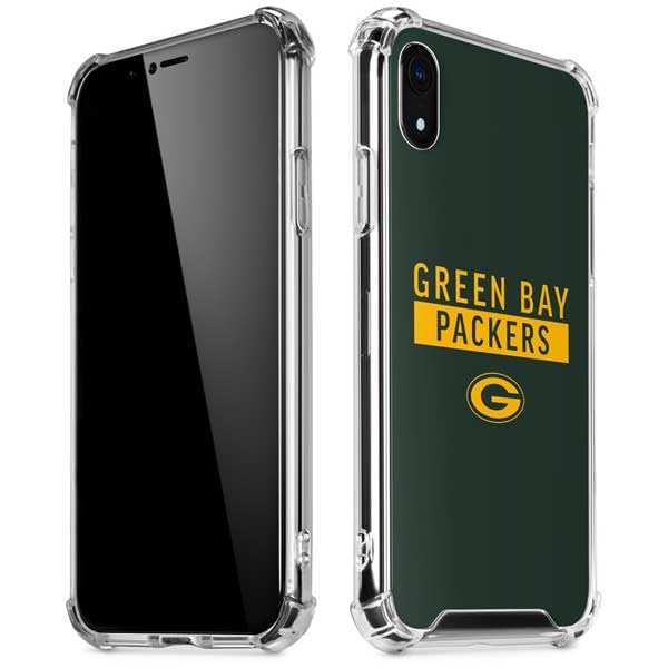 Skinit Clear Phone Case Compatible with iPhone XR - Officially Licensed NFL Green Bay Packers Green Performance Series Design